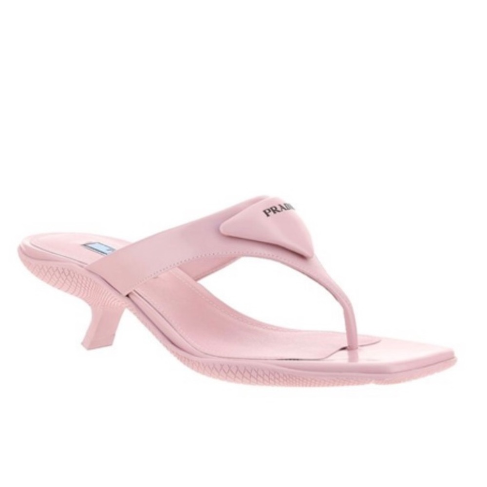 SOLD ❌ PRADA LOGO SANDALS in PINK